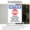Signmission Door Blocked Not An Entrance Sign, Vinyl Decal, 5in W x 7in L, 2PK OS-2PACK-NS-D-57-V-11470 - alternate 6